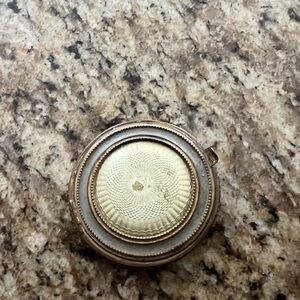 Vintage Gold and Cream Compact